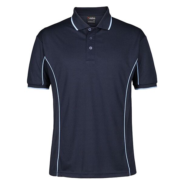 PODIUM S/S Piping Polo Thumbnail
