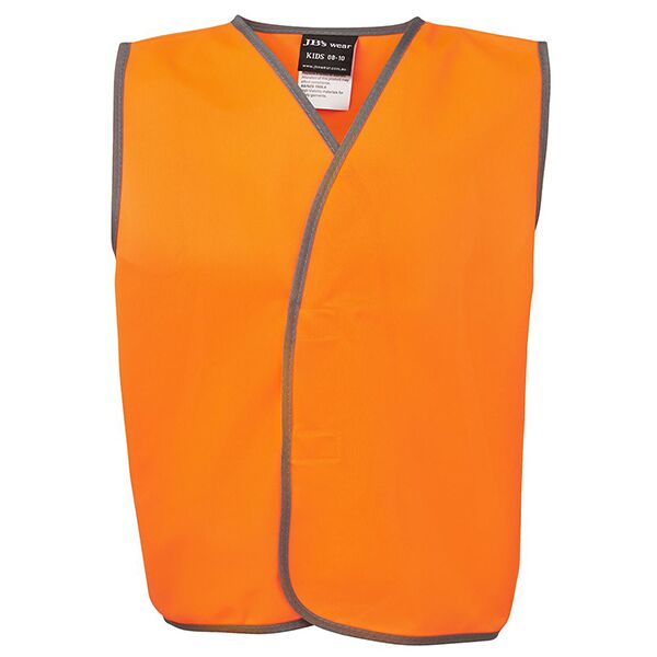 JB's WEAR Kids Hi Vis Safety Vest Lime 4-6 Thumbnail